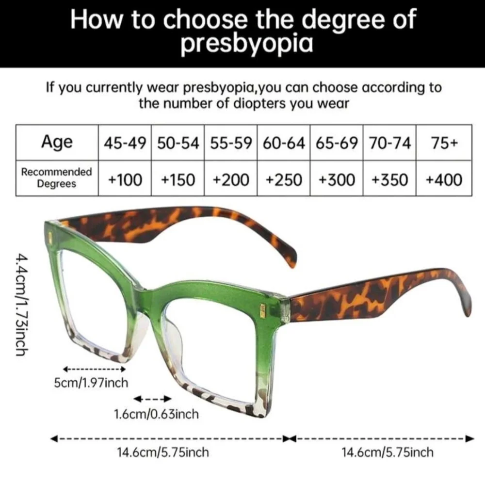 NEW Purple Oversize Fashion Transitional Reading (1.00) Glasses